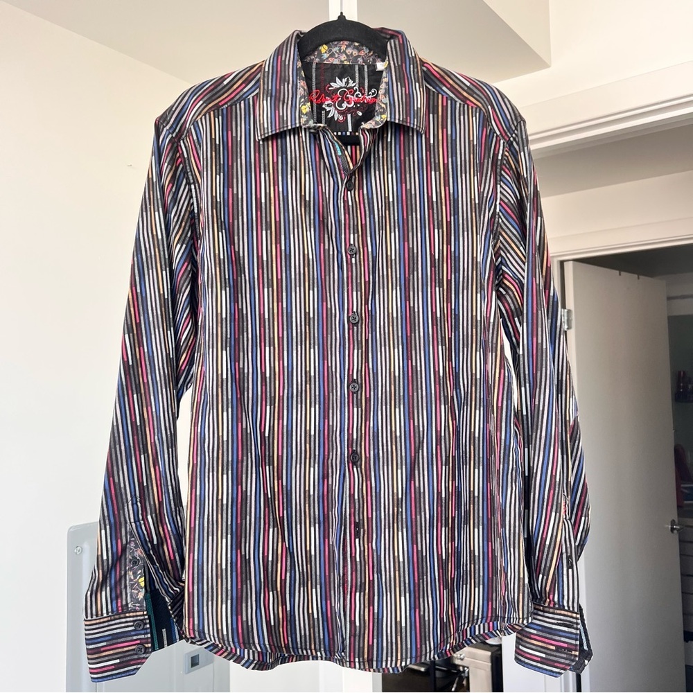 Robert Graham Funky Colorful Button Down- Size L